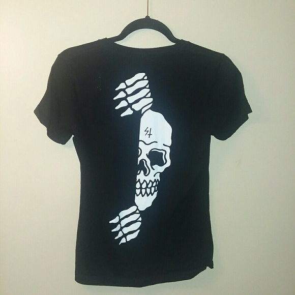 Sketchy tank Tops - Sketchy Tank black skull size medium